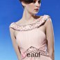 Round Neck Flower Ruffle Sleeveless Floor Length Tencel Woman Evening Dresses