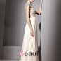 Floor Length Lace Tencel Sabrina Sleeveless Evening Dresses