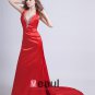 Taffeta V-Neck Floor Length Prom Dress