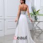 Sexy Ruffle Beading Chiffon Sweetheart Floor Length Evening Dresses