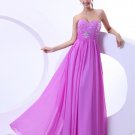 Chiffon Bead Sweetheart Floor Length Evening Dresses
