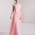 Elastic Silk Like Satin Charmeuse Gauze Ruffle Strapless Sleeveless Backless Floor Length Pleated Ev