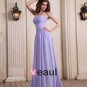 Designer Sleeveless Chiffon Beading Ruffles Strapless Chapel Train Evening Dresses