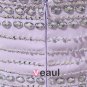 Strapless Neckline Floor Length Beading Pleated Chiffon Empire Woman Evening Dress
