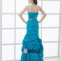 Ruffle Sweetheart Floor-Length Taffeta Womens Evening Dress
