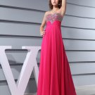 Chiffon Silk Like Satin Silk Beading Sweetheart Sleeveless Backless Zipper Floor Length Pleated Even