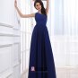 Ruffle beaded Chiffon One Shoulder Ankle Length Plus Size Evening Dresses