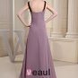 Fashion Chiffon Charmeuse Silk Crew Neck Court Train Sleeveless Women Evening Dress