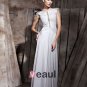 Retro Floor Length Silk Chiffon Sabrina Evening Dresses