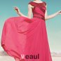 Scoop Neck Beading Sleeveless Floor Length Charmeuse Woman Evening Dress