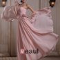 Fashionable Sleeveless Chiffon Beading Ruffles Sweetheart Floor Length Evening Gowns