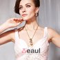 Beaded Ruffle Imitated Silk Chiffon Charmeuse V Neck Floor Length Evening Dresses