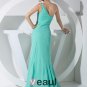 Chiffon Elastic Silk Like Satin Silk Beading Slopping Side Zipper Ruffle Sleeveless Court Train Cele
