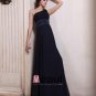 Sleeveless Chiffon Beading Ruffles Flowers One Shoulder Floor Length Evening Dresses
