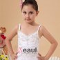 Organza Taffeta Beading Embroidery Spaghetti Straps Flower Girl Dresses 2214120043