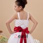 Cute Shoulder Straps Ribbon Flower Girls Dress 2214120023