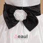 Fashion Satin Bowknot Belt Handmade Flower Girl Dresses 2214120028