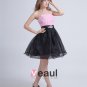 Crepe Strapless Knee-Length Graduation Dress