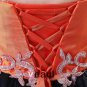 Ruffle Applique Tulle Sweetheart Thigh Length Graduation Prom Dresses