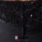 Chiffon Charmeuse Silk Lace Sweetheart Sleeveless Knee Length Little Black Party Dress