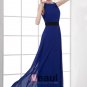 Fashion Chiffon Pleated Bateau Floor Length Celebrity Party Dress