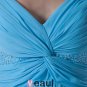 Spaghetti Strap Pleated Beading Knee Length Chiffon Little Black Party Dress