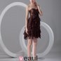 Sweetheart Layered Mini Chiffon Little Black Party Dress