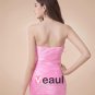 Popular Strapless Ruffle Taffeta Knee Length Cocktail Party Dresses