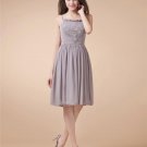 Beautiful A-Line Spaghetti Straps Chiffon Short Mini Women's Little Black Party Dress