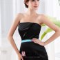 Satin Strapless Sleeveless Backless Zipper A Line Short Prom Party Dress