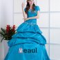 Ball Gown Strapless Floor Length Taffeta Prom/Quinceanera Prom Dresses