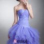 Ball Gown Satin Tulle Ruffle Sweetheart Floor Length Quinceanera Prom Dress