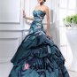 Ball Gown Sweetheart Sleeveless Floor Length Embroidery Taffeta Quinceanera Prom Dress