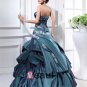 Ball Gown Sweetheart Sleeveless Floor Length Embroidery Taffeta Quinceanera Prom Dress