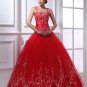 Ball Gown Satin Yarn Pleated Beading Applique Square Neck Floor Length Quinceanera Prom Dresses