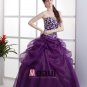 Ball Gown Sleeveless Yarn Flowers Embroidery Ruffles Applique Sweetheart Floor Length Quinceanera Pr