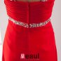 Spaghetti Straps Floor Length Beading Pleated Chiffon Women Prom Dress