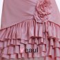 Taffeta Beading Ruffles Sweep Mermaid Prom Dresses