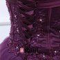 Ball Gown Sleeveless Satin Yarn Embroidery Ruffles Applique Sweetheart Floor Length Quinceanera Prom