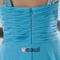 Chiffon Ruffle Beading V Neck Floor Length Celebrity Prom Dress