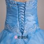 Ball Gown Floor Length Sweetheart Embroidery Paillette Pleated Satin Yarn Women Quinceanera Prom Dre