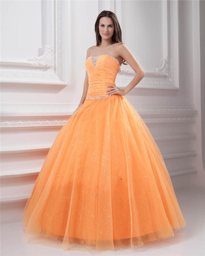 ball gown with tulle