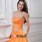 Ball Gown Yarn Satin Applique Beading Strapless Sweetheart Neckline Floor Length Evening Prom Dresse