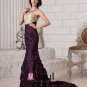 Ruffle Embroidery Beading Sweetheart Neckline Satin Women Prom Dress