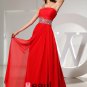 Strapless Waist Beading Back Belt Sleeveless Floor Length Chiffon Elastic Silk Like Satin Silk Woman