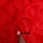 Chiffon Silk Beadings Ruffle Sweetheart Sleeveless Backless Court Train Asymmetrical Prom Dress