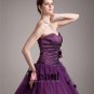 Ball Gown Taffeta Tulle Beading Hand Flower Sweetheart Floor Length Quinceanera Prom Dresses