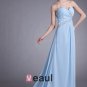 Chiffon Ruffle Beading Sweetheart Court Train Slit Pleated Prom Dress
