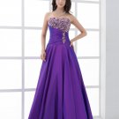 Sweetheart Beading Pleated Floor Length Women Prom Dress
