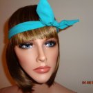 NWT Women Solid Colors Wire Bow tie Bunny Ears Ribbon Bendy Elastic Headband